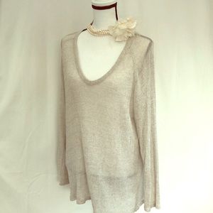 Brandy Melville one size sweater light tan